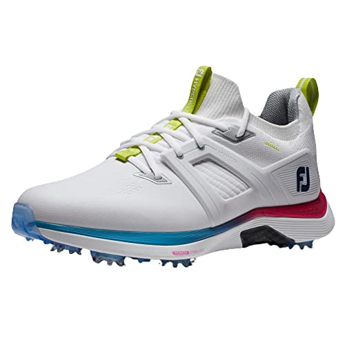 FootJoy Herren Hyperflex Carbon Golfschuh, Weiß Blau Lila, 40 EU von FootJoy