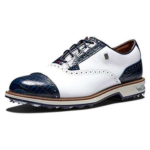 Footjoy Herren Premiere Series Tarlow Golfschuh, weiß Marineblau, 43 EU von FootJoy