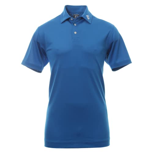 Footjoy Herren Stretch Pique Solid Poloshirt, Blau (Azul 91817), Large von FootJoy