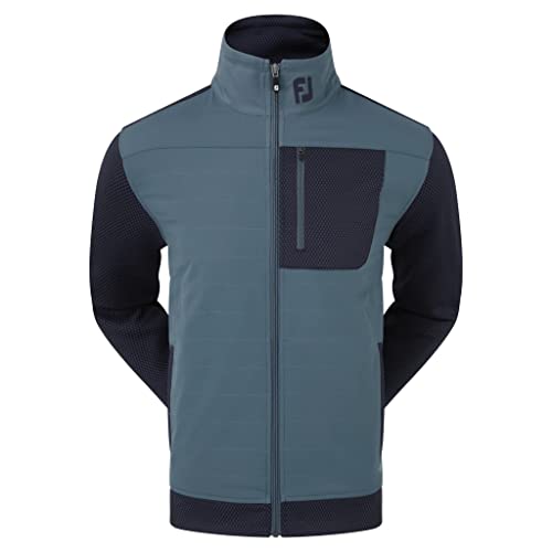 Footjoy Herren Thermoseries Hybrid Golf Jacke, blau/grau (Navy/Slate), XL von FootJoy