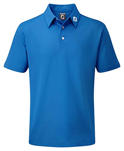 Footjoy Jungen Junior Stretch Pique Solid Poloshirt, Blau (Azul 000), One Size (Herstellergröße: Small) von FootJoy