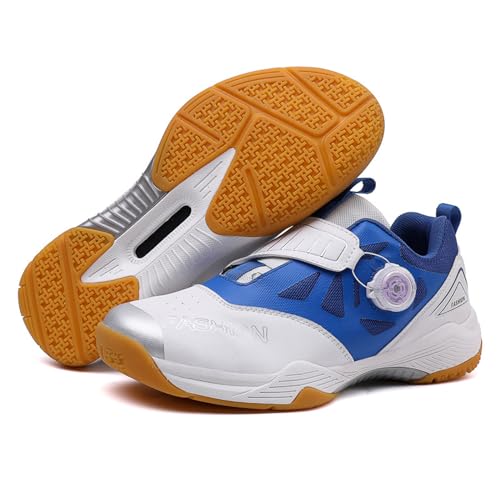 ForceRoute Badmintonschuhe,Squashschuh,Volleyball-Pickleball-Turnschuhe,Unisex,Herren,Damen,Leichte,Atmungsaktive,für Verschiedene Fitness Sport,Tennis-Squash,Outdoor Fitness,Hallen Fitnessschuhe von ForceRoute