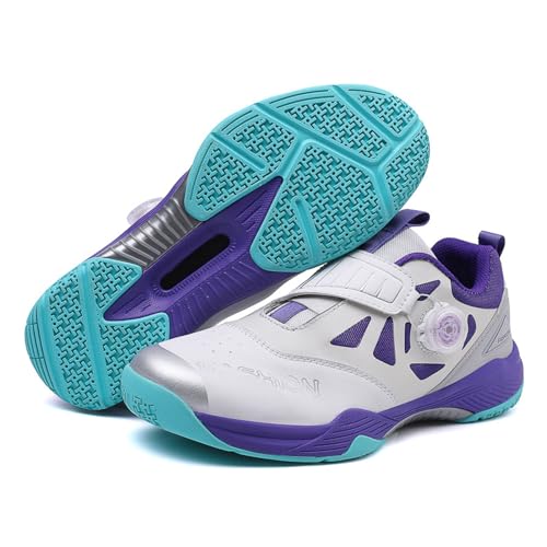 ForceRoute Badmintonschuhe,Squashschuh,Volleyball-Pickleball-Turnschuhe,Unisex,Herren,Damen,Leichte,Atmungsaktive,für Verschiedene Fitness Sport,Tennis-Squash,Outdoor Fitness,Hallen Fitnessschuhe von ForceRoute