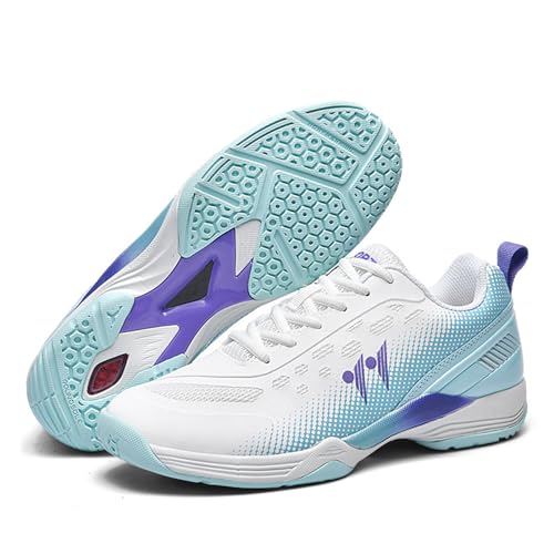 ForceRoute Pingpong-Schuhe,Badminton Squash Schuhe,Herren,Volleyball-Pickleball-Schuhe,Damen,Unisex,Leichte,Atmungsaktive,Erwachsene,Tennis-Squash,für Verschiedene Outdoor Fitness,rutschfeste von ForceRoute