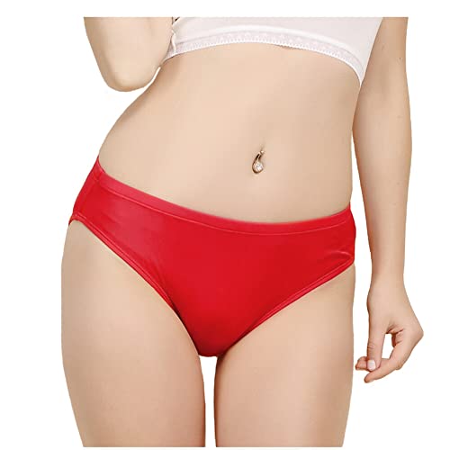 Forever Angel Damen Slips Pantys Hipster 100% Reine Seide Gestrickt Misty Rot Gr??e XL von Forever Angel-Damen Unterw?sche & Dessous