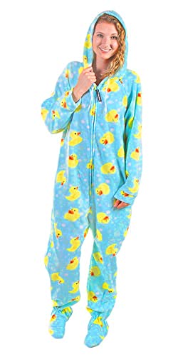 Forever Lazy Footted Einteiler für Erwachsene, Einteiler Pyjama Jumpsuits für Damen und Herren, Unisex - mehrfarbig - Small von Forever Lazy