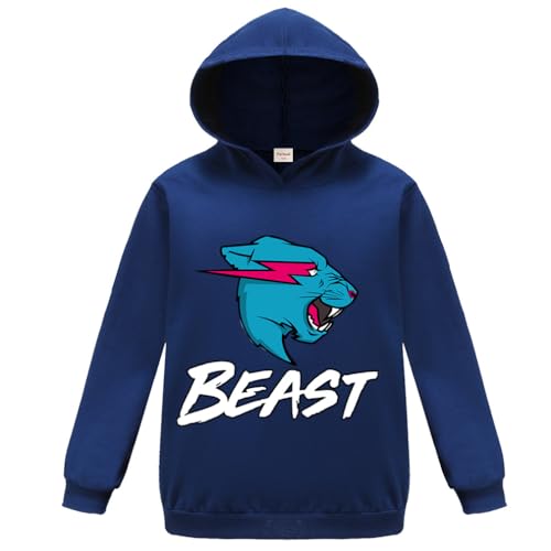 Forlcool Berühmte YouTube Gamer Esprots Logo bedruckte Hoodies Youtube Game Lightning Katzenoberteil für Jungen 3-13 Jahre Sportbekleidung, Marineblau / Blau, 9 - 10 Jahre von Forlcool