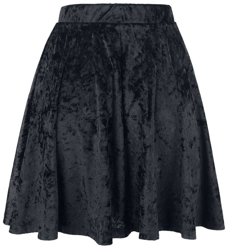 Forplay - Gothic Kurzer Rock - Velvet Skirt - S bis XL - für Damen - Größe M - schwarz von Forplay