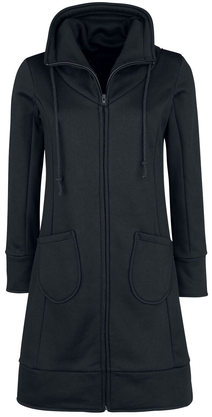 Forplay High Neck Sweat Coat Mantel schwarz in L von Forplay