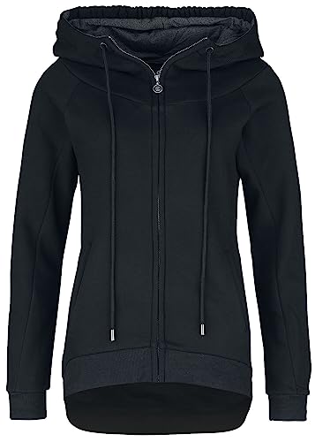 Forplay Red by EMP Damen Sweatjacke lang schwarz, Schwarz, 38 von Forplay