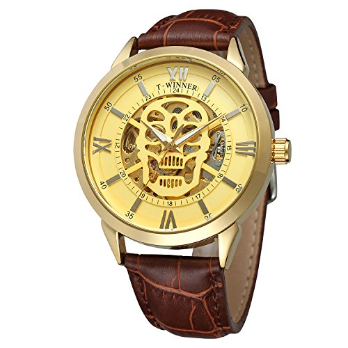 FORSINING Men's Automatic Skeleton Analog Display Wristwatch with Leather Strap WRG8141M3G1 von FORSINING