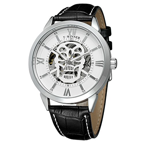 FORSINING Men's Automatic Skeleton Analog Display Wristwatch with Leather Strap WRG8141M3S2 von FORSINING