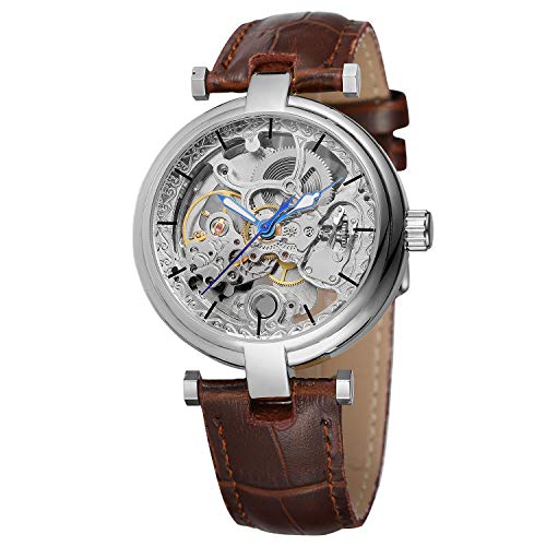 FORSINING Men's Automatic Self-Wind Movment Leather Wristatch with Analgoue Dial FSG8160M3S2 von FORSINING