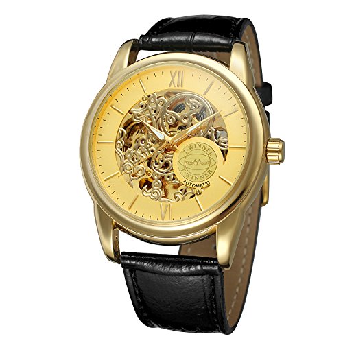 FORSINING Men's Automatic Self-Wind Leather Strap Watch with Analogue for Business WRG8138M3G1 von FORSINING