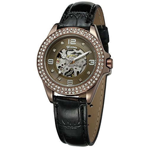 FORSINING Men's Automatic-self-Wind Tourbillon Leather Strap Watch FSG9411M3S1 von FORSINING