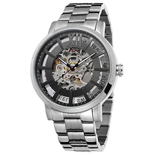 FORSINING Men's Quality Stainless Steel Automatic Self-Winding Brand Collection Bracelet Wrist Watch FSG9412M4S1 von FORSINING