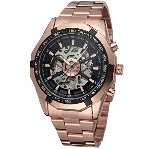 FORSINING Men's Automatic Analog Stainless Steel Bracelet Antique Round Watch FSG8042M4R2 von FORSINING