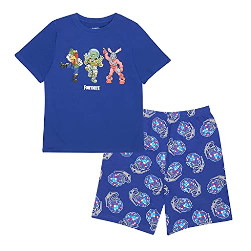 Fortnite Beef Boss Leviathan und Kaninchen Raider Jungen Short Pyjama Set Marine 128 | PS4 PS5 Xbox Gamer Geschenke, Schule Jungen PJs, Kinderkleidung, Kindergeburtstags-Geschenk-Idee von Fortnite