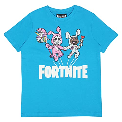Fortnite Bunny-Ärger T Shirt, Jugend, Azure Blau, Offizielle Handelsware von Fortnite