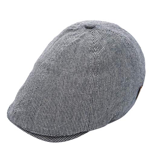 Foruhoo Kinder Schiebermütze für Jungen, Baby Baskenmütze Kapppe Hüte Cap (Blau, 54cm / 4-7 Jahre) von Foruhoo