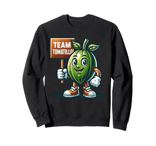 Team Tomatillo, mexikanische Schalen-Tomaten-Maskottchen, lustiges Gemüse Sweatshirt Team Tomatillo, mexikanische Schalen-Tomaten-Maskottchen, lustiges Gemüse Sweatshirt von Fossil Forward Homestead