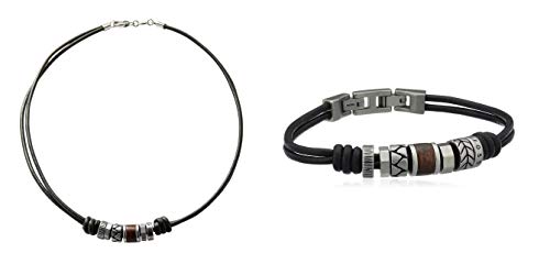 Fossil Herren Kette Leder Herren Armband Rondeln von Fossil