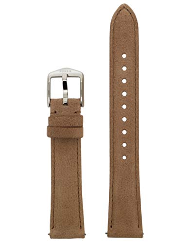 Fossil Uhrband Wechselarmband LB-ES4343 Ersatzband ES4343 Uhrenarmband Leder 16 mm Beige von Fossil