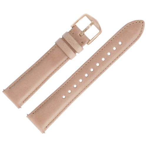 Fossil Uhrenarmband 18mm Leder Beige - ES-3816 | LB-ES3816 von Fossil