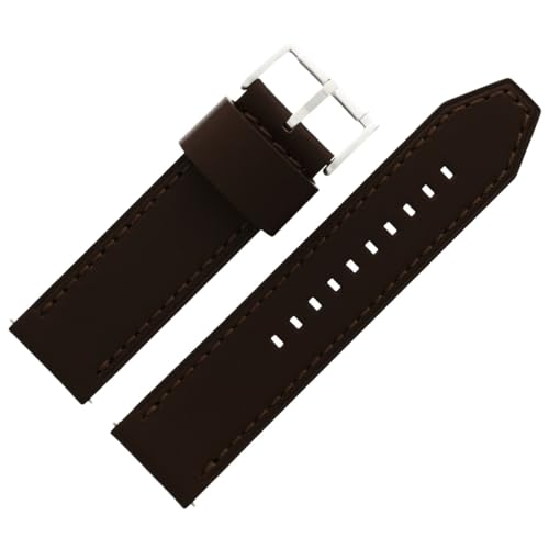 Fossil Uhrenarmband 24mm Leder Braun - JR-1390 von Fossil