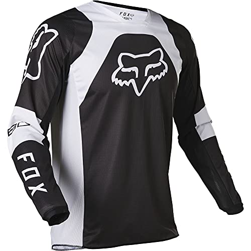 Fox Racing Herren 180 Lux Motocross Jersey, Schwarz/Weiß, X-Large von Fox Racing