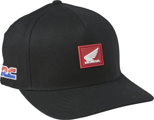 Fox Racing Herren Honda Flexfit Hat Mütze, Schwarz, S-M von Fox Racing