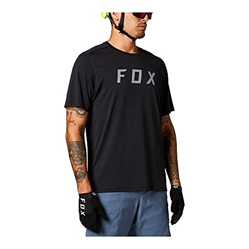 Fox Racing Herren Ranger Mountainbike-Trikot mit kurzen Ärmeln Hemd, Black Fox, X-Large von Fox Racing