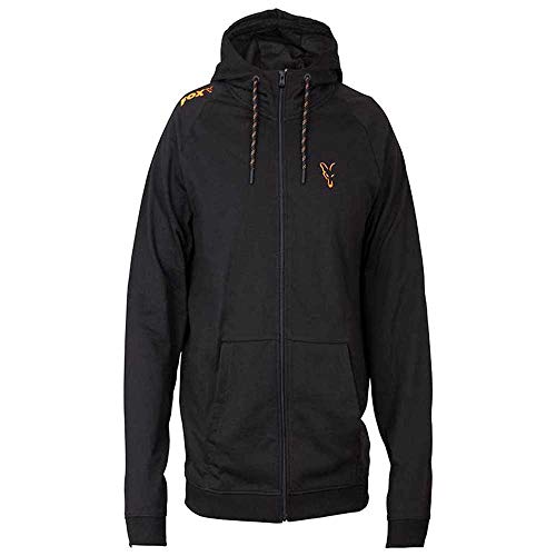 Fox Collection Black Orange Hoody - Angelpullover, Größe:XXL von Fox