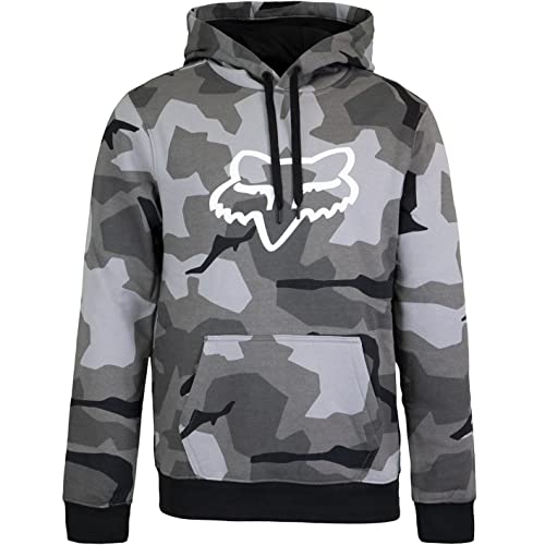 Fox Legacy Foxhead Camo Hoody Herren (S, Black camo) von Fox