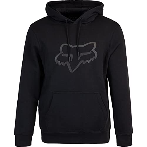 Fox Legacy Foxhead Hoody Herren (L, Black/Black) von Fox