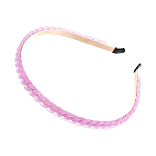 Stirnband Damen Mode Goldketten Hair Bands Reifen for Frauen Stirnband Haarband Mädchen Haarschmuck Elegante schicke Haarverzierung Gesichtswaschstirnband (Size : 37F) von FrEshn