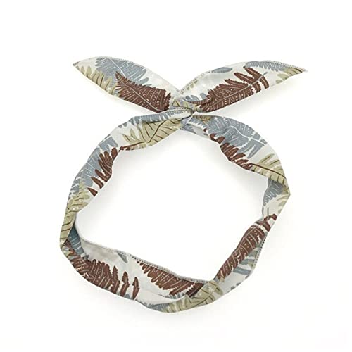 Stirnband Damen Multi mit einstellbaren Stirnbändern Frauen Haarband Metalldraht Kreative Mädchen Kopfband for Gesicht Waschansicht Haarschmuck Gesichtswaschstirnband (Size : Leaf Coffee) von FrEshn