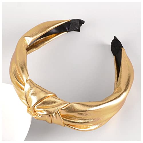 Stirnband Damen Retro geknotetes Stirnband handgefertigt Pu. Leder Haarbänder for Frauen Top geknotete Mädchen Haarband Weibliche Kopfreifen Haarschmuck Gesichtswaschstirnband (Size : 8) von FrEshn