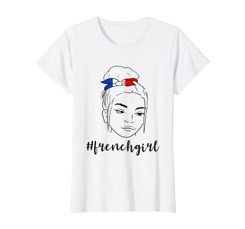 Französische Wurzeln Französisches Mädchen Frau Frankreich Flagge Frankreich Stolz T-Shirt von France National Flag French Roots