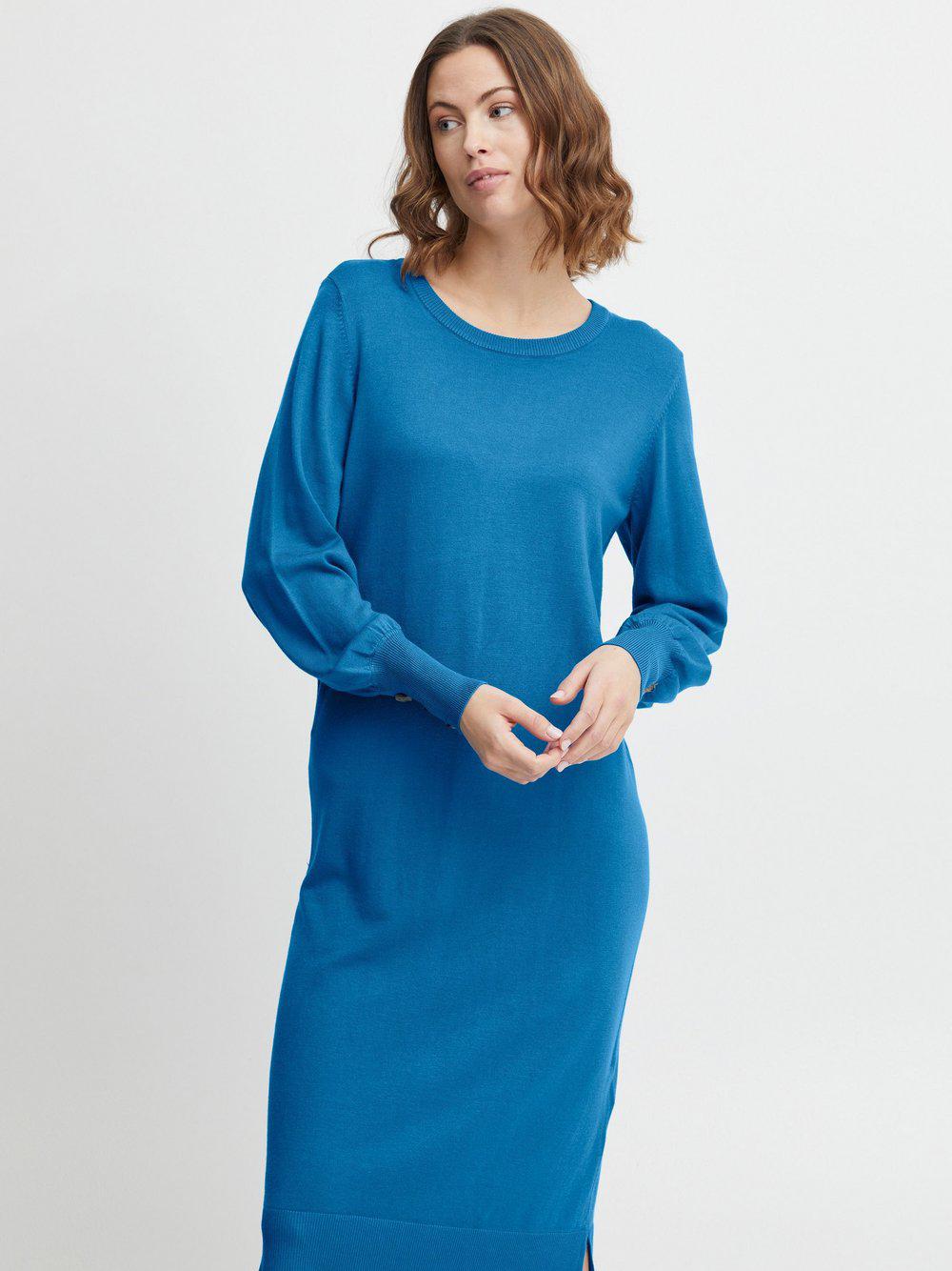 fransa Blusenkleid Damen Viskose, blau von Fransa