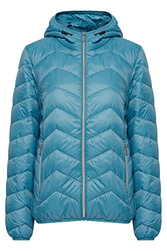 fransa FRBAPADDING Damen Steppjacke Übergangsjacke Jacke Kapuze mit Gummizug leicht gefüttert, Größe:XL, Farbe:Storm Blue (174716) von fransa