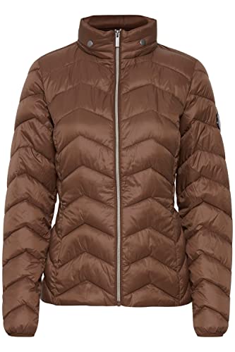 fransa FRBAPADDING Damen Steppjacke Übergangsjacke Jacke kurz mit Stehkragen, Größe:L, Farbe:Gold Brown (200943) von fransa