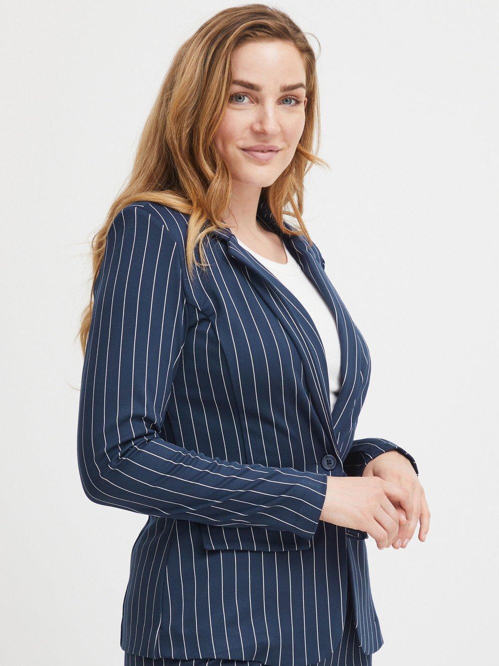 fransa Jackenblazer Damen Viskose gemustert, blau von Fransa