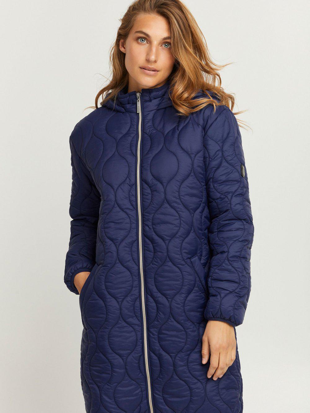 fransa Steppjacke Damen Polyamid, blau von Fransa