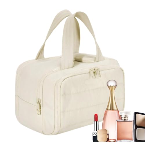 Reisetasche, Kosmetiktasche, Kulturbeutel für Damen, Reise-Organizer, leicht, Reise-Kosmetiktasche für Toiletten, Shampoo und Make-up, Cream Colored, Se référer au descriptif, Siehe Beschreibung Reisetasche, Kosmetiktasche, Kulturbeutel für Damen, Reise-Organizer, leicht, Reise-Kosmetiktasche für Toiletten, Shampoo und Make-up, Cream Colored, Se référer au descriptif, Siehe Beschreibung von Fravsiu