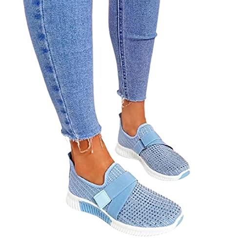 Frdun Bequeme Damen-Sneakers, Slip-On-Schuhe mit orthopädischer Sohle, modische Sneakers, Plateau-Sneaker für Frauen, legere Wanderschuhe von Frdun