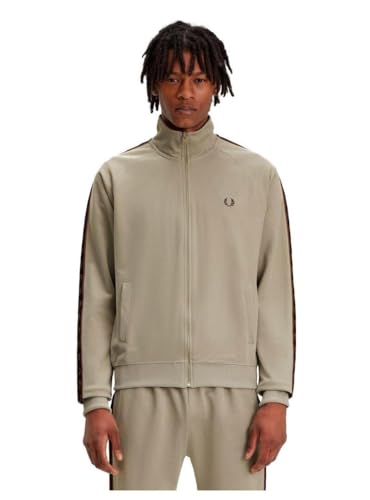 TRACKTOP UOMO FRED PERRY WARM GREY/BRICK von Fred Perry