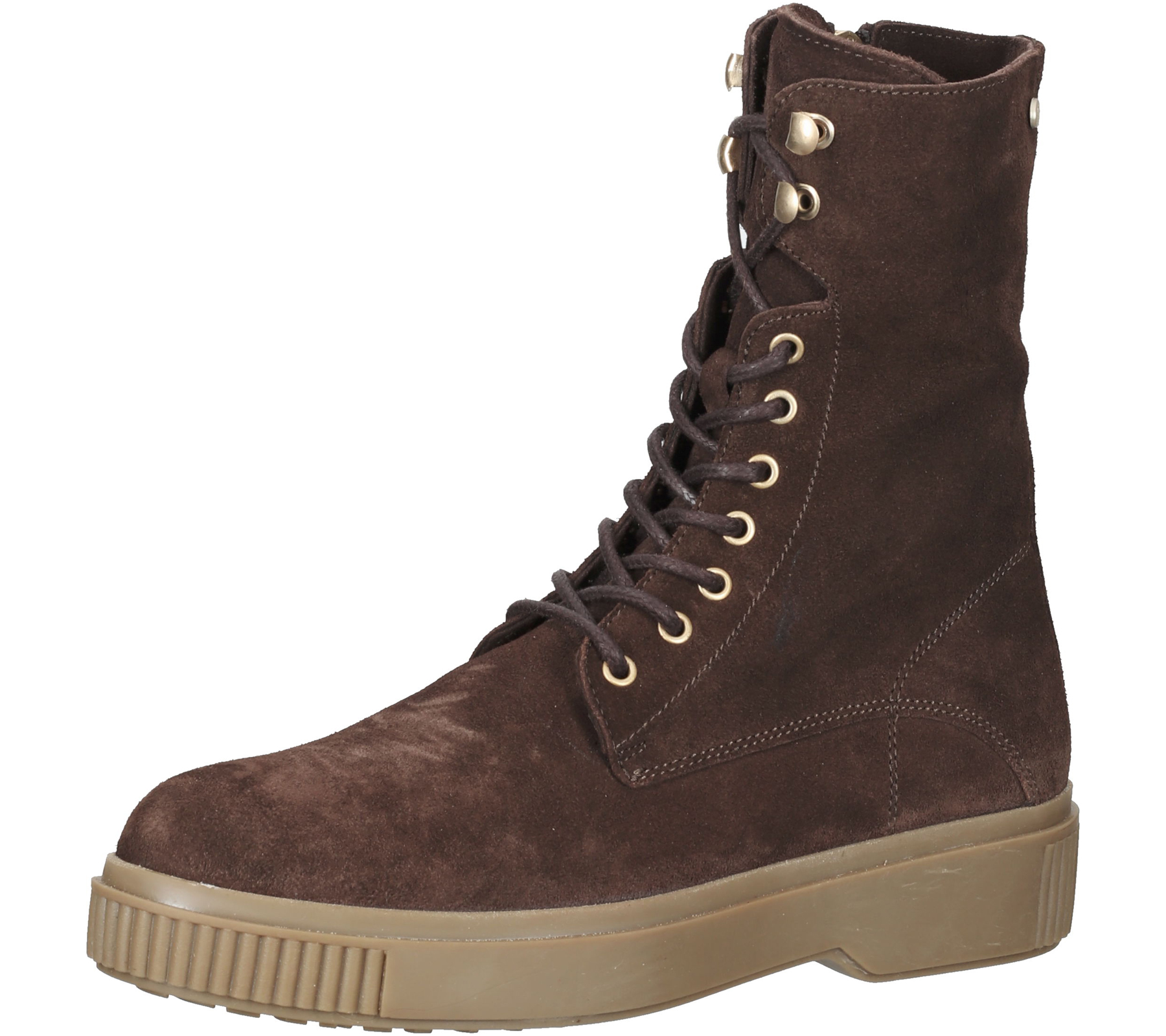 FRED DELA BRETONIERE Damen Stiefel Echtleder-Schuhe Schnür-Stiefel 184010063 Dunkelbraun FRED DELA BRETONIERE Damen Stiefel Echtleder-Schuhe Schnür-Stiefel 184010063 Dunkelbraun von Fred de la Bretoniere
