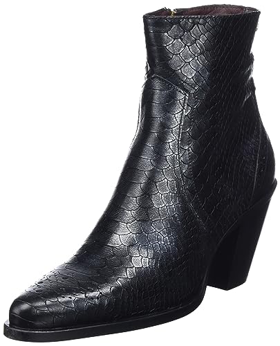 Fred de la Bretoniere Damen Blaire with Brogue Print Ankle Boot, Black, 37 EU Fred de la Bretoniere Damen Blaire with Brogue Print Ankle Boot, Black, 37 EU von Fred de la Bretoniere