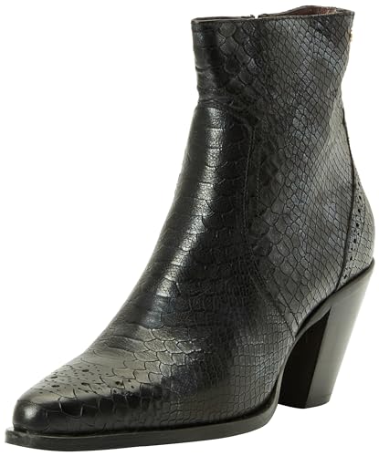 Fred de la Bretoniere Damen Blaire with Brogue Print Ankle Boot, Black, 42 EU Fred de la Bretoniere Damen Blaire with Brogue Print Ankle Boot, Black, 42 EU von Fred de la Bretoniere